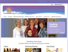Tablet Screenshot of mountainspirityoga.com